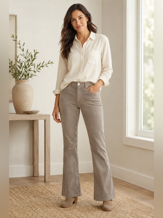 J. Jill Pants - J. Jill Corduroy Bootcut Pants Size 14 Tall Brown (Driftwood) NWT 34" Inseam
